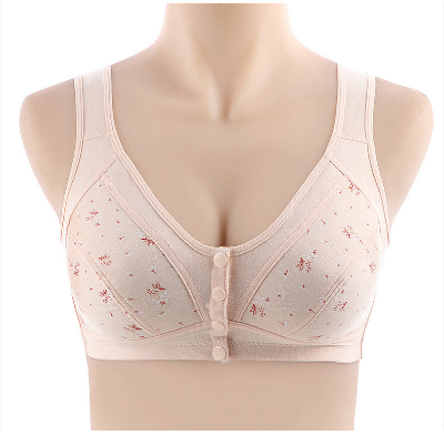 Picture of printed bra maternity bra front button bra cotton bra comfortable bra womens wear bra - Bra
