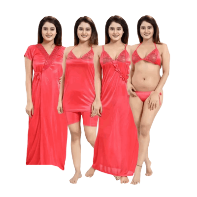 Picture of 6 part Indian Short pants Nighty Misti