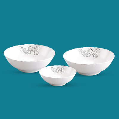 Picture of 3Pcs Wave Bowl Set-Opal flora 