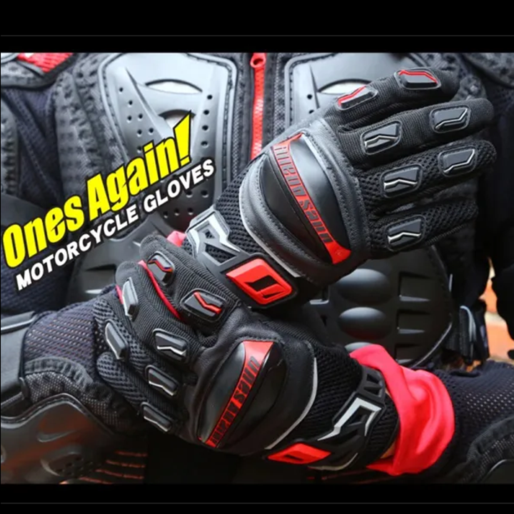 Picture of Ones Again MG02 Gloves Black & Red For Riding All season