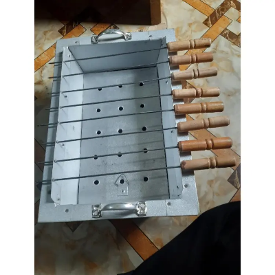 Picture of BBQ Stand with 12Stick - Silver