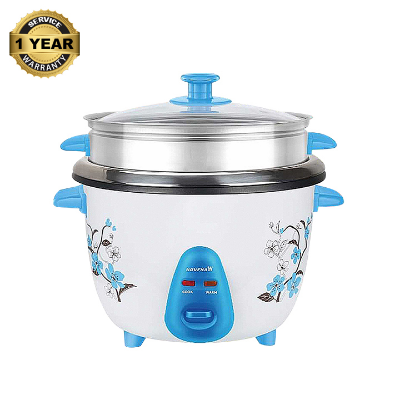 Picture of Novena Double Pot One Non-Stick and One SS Pot Rice cooker NRC-100NS -1ltr