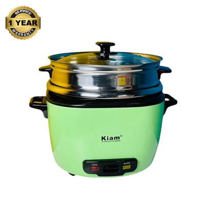Picture of Kiam 1.8Ltr Double Pot Cute Shape Joint Less SS Body Rice Cooker