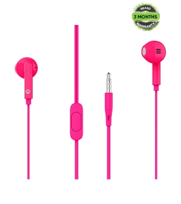 Picture of Motorola Pace 145 In Ear Corded Headset Pink 