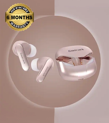 Picture of Fastrack Reflex Tunes FT3  Truly Wireless White Ear Buds With 24 HRS Battery Life Rose Gold 