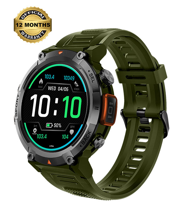 Picture of XTRA Active R28 1.45" HD Display, Waterproof, Bluetooth Calling System Military Green 