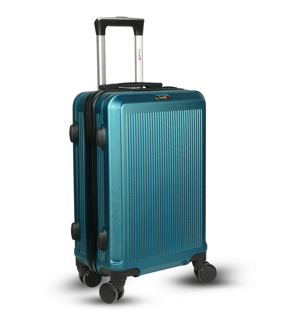 Picture of Travello 20 Inch Royal Zipper Unbreakable Body More Capacity Water Resistant Aluminum Luggage- Trolley Green