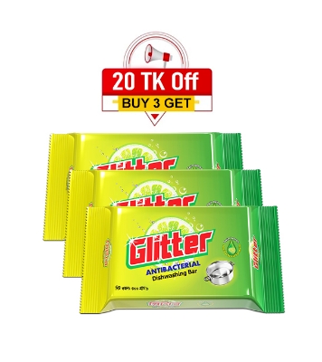 Picture of Glitter Wash Bar 300gm (Buy 3 Get 20 Tk off) 