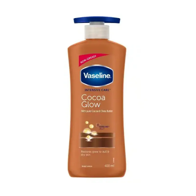 Picture of International India Product Skin care Vaselin Intensive Care Cocoa glow body lotion used for male/female - 400 ml
