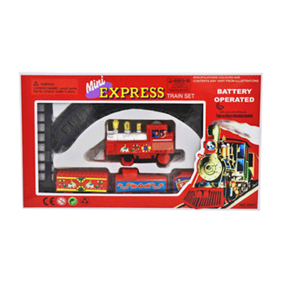 Picture of mini plastic train set Mini Express Train Set For Kids 1 Battery Operated Train Set