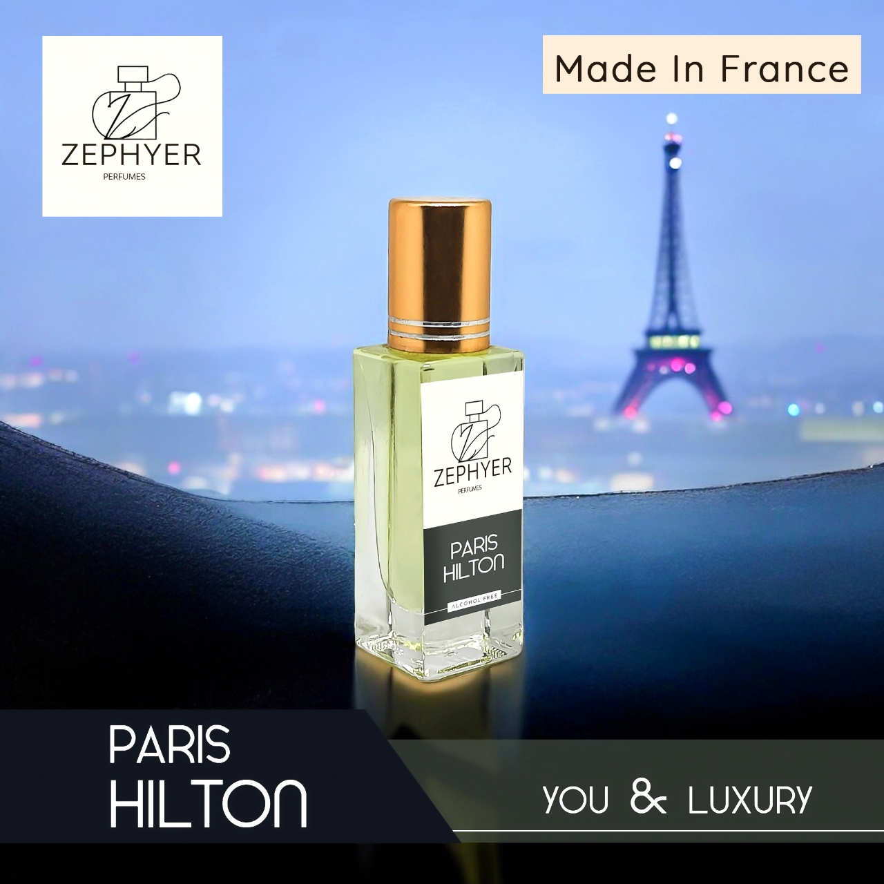 Picture of Zephyer Paris Hilton - A Fragrance That Speaks to the Heart of Elegance and Joy Perfume Oil - 6ml (France)
