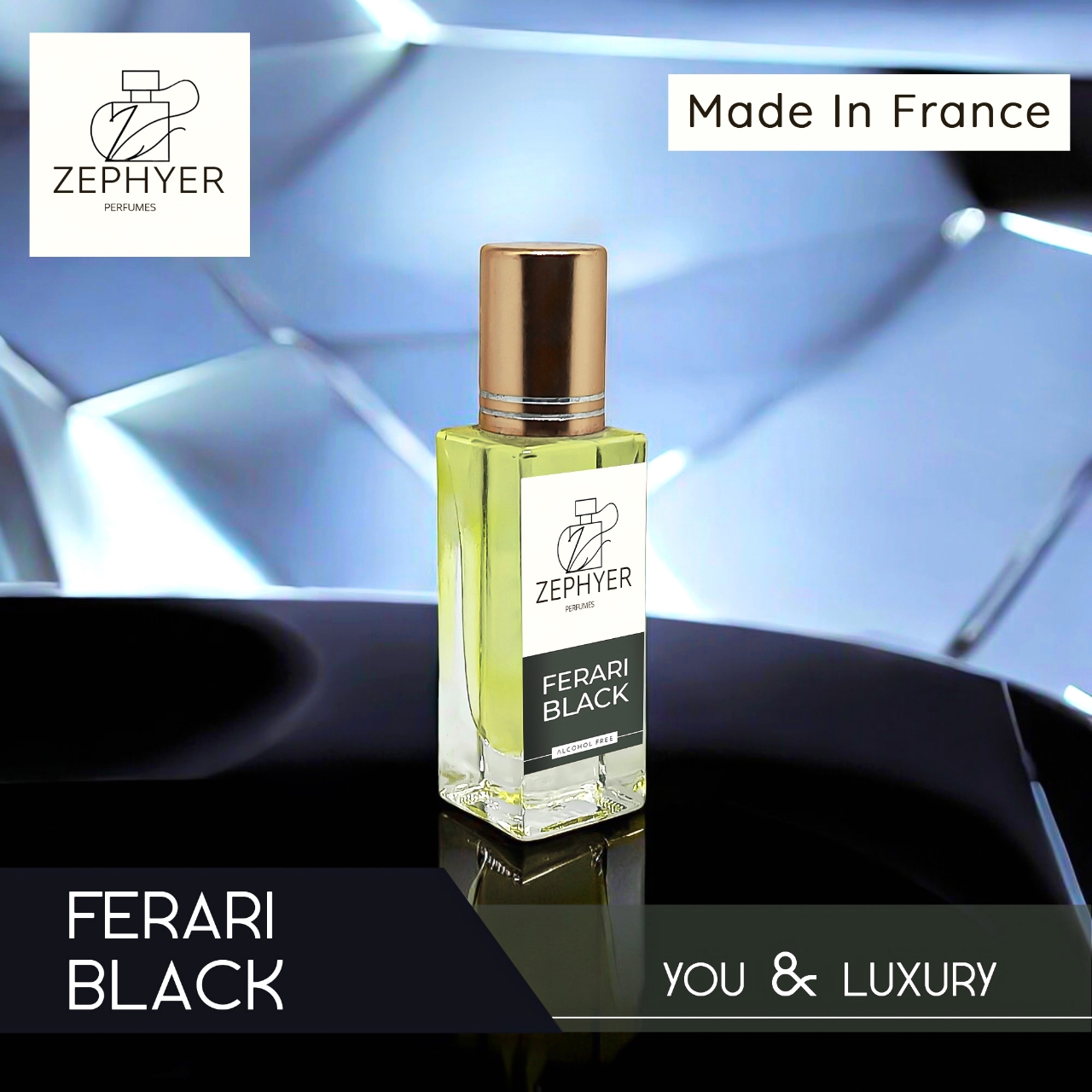 Picture of Zephyer Ferari Black - The Ultimate Fragrance of Confidence and Elegance Perfume Oil - 6ml (France)