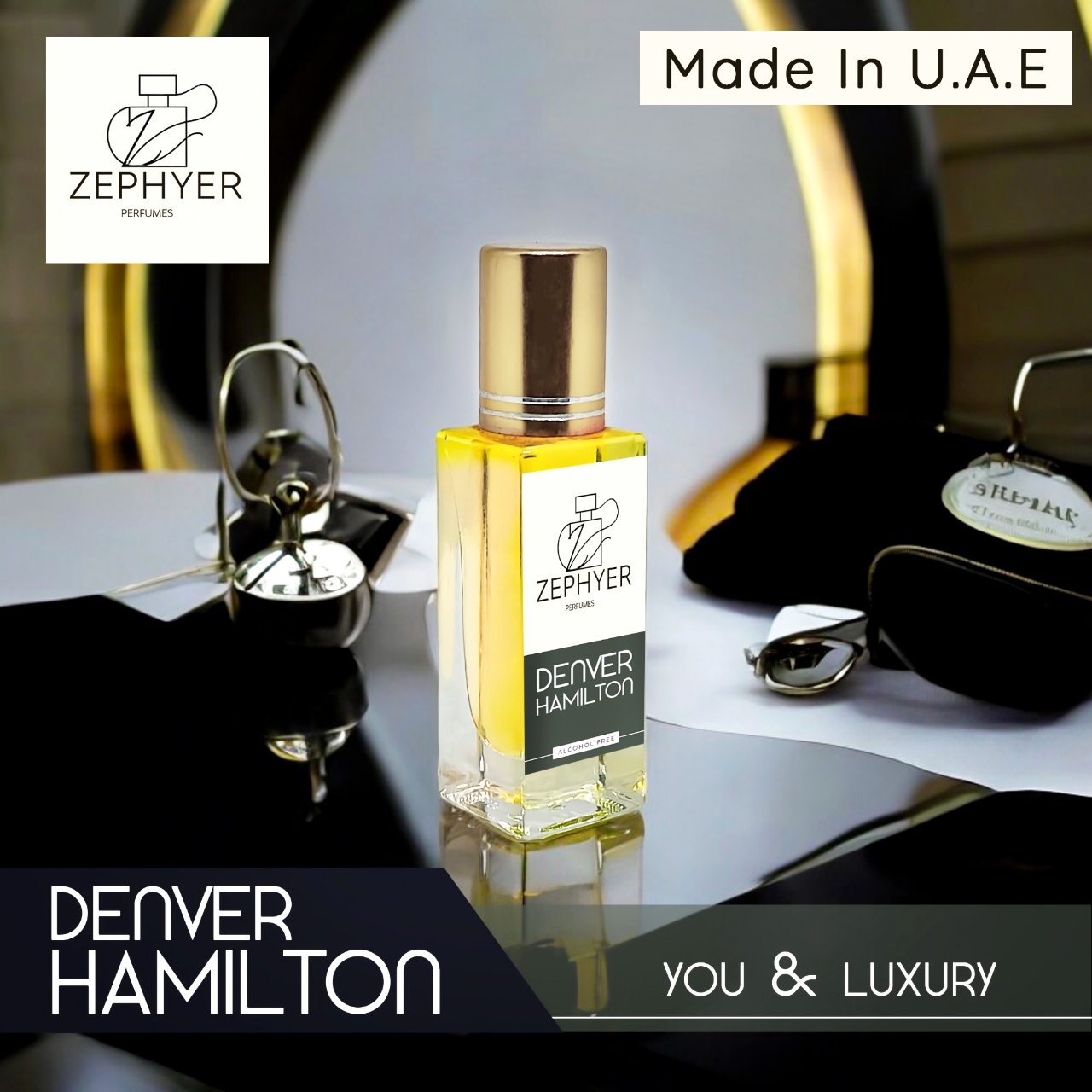 Picture of Zephyer Denver Hamilton - A Bold Fragrance for the Modern Gentleman Perfume Oil - 6ml (U.A.E)