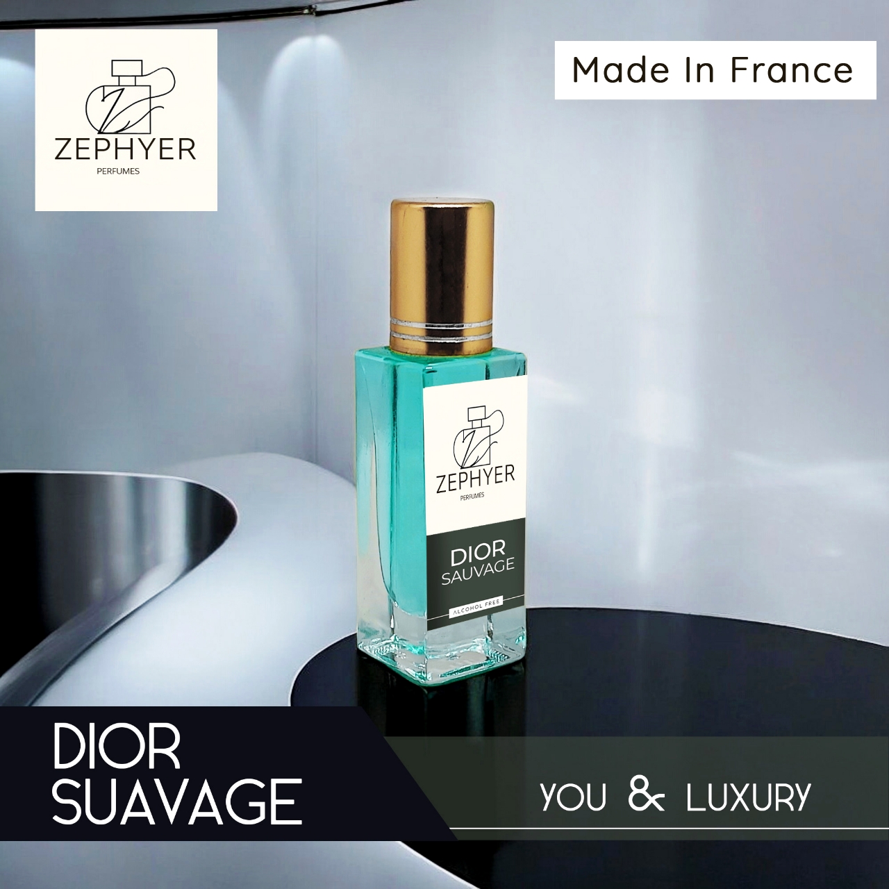 Picture of Zephyer Dior Suavage - A Powerful Blend of Natural Elements and Unbridled Energy Perfume Oil - 6ml (France)