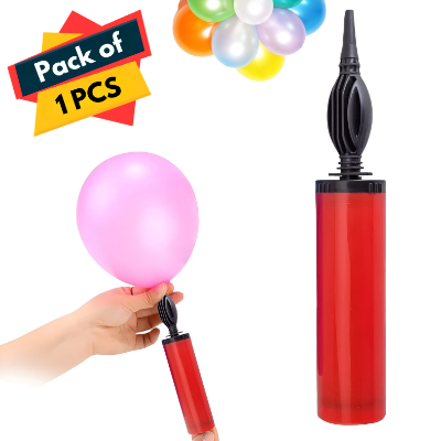 Balloon Manual Hand Pump - Ideal for Festive, Event, Birthday Party, and Wedding Party Decorations- (Pack of 1 Pcs- Multicolor)