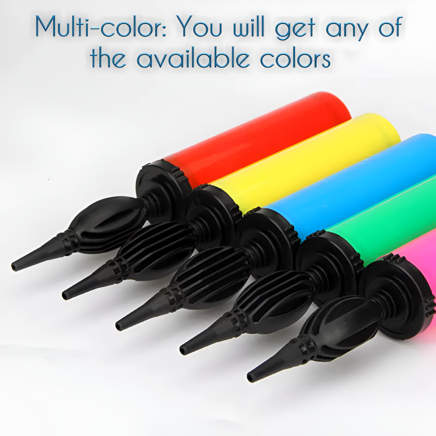 Balloon Manual Hand Pump - Ideal for Festive, Event, Birthday Party, and Wedding Party Decorations- (Pack of 1 Pcs- Multicolor)