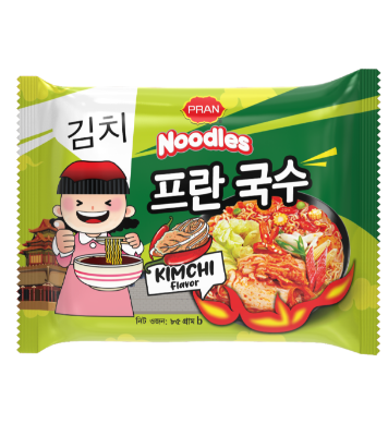 Picture of Pran Noodles Kimchi Flavor 85Gm Single Pack