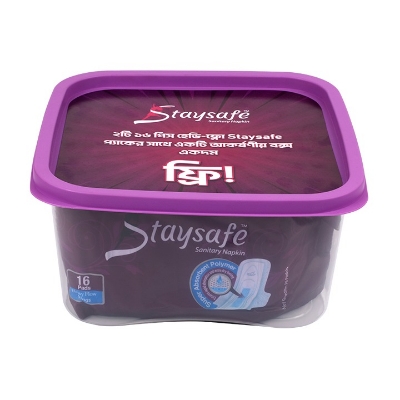 Picture of Staysafe Heavy Flow Wings 16 Pads Combo