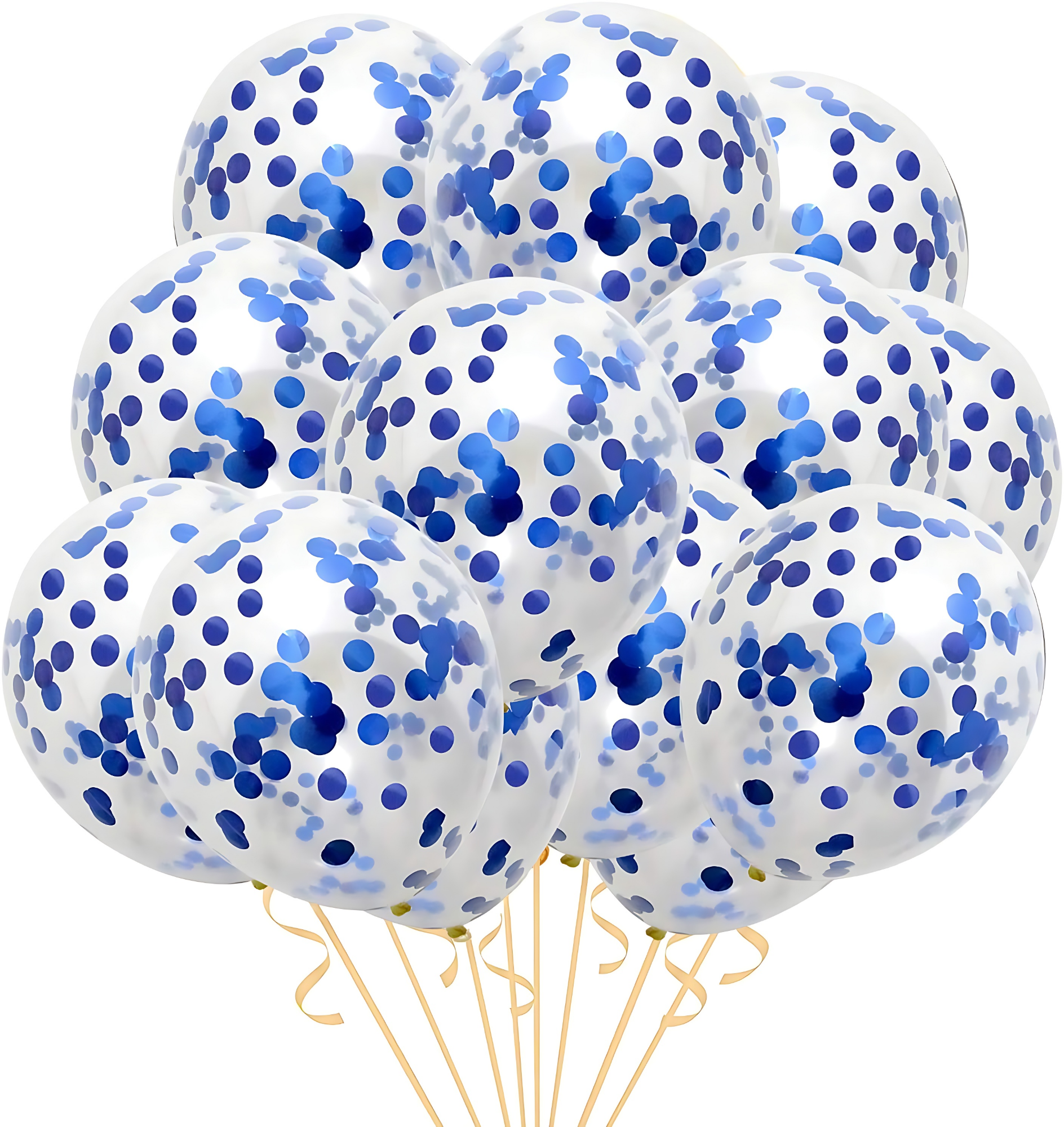 Birthday Decoration Blue Combo: Birthday Banners, Backdrop Curtains, Metallic Balloons, Confetti Balloons, Pumper, Balloon Arch - Comprehensive Party Package (71 Pieces)