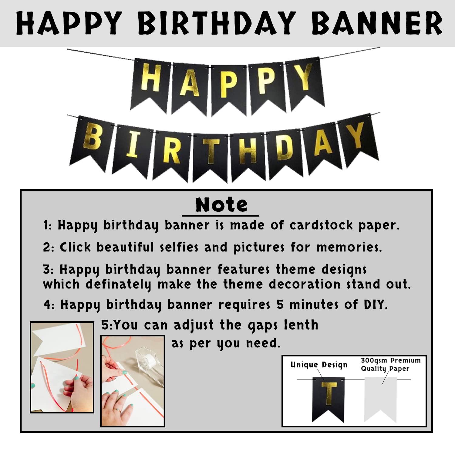 Birthday Decoration Combo Pack: Banners, Curtains, Metallic & Confetti Balloons, Balloon Garland Arch - Complete Decor Set (75 Pcs)