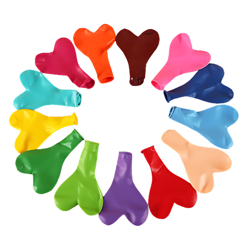 Picture of Celebrate with Love: Multicolor Heart Balloons for Birthdays, Anniversaries, Valentine’s Day - Spread Joy and Romance! - (Pack of 30 Pcs)