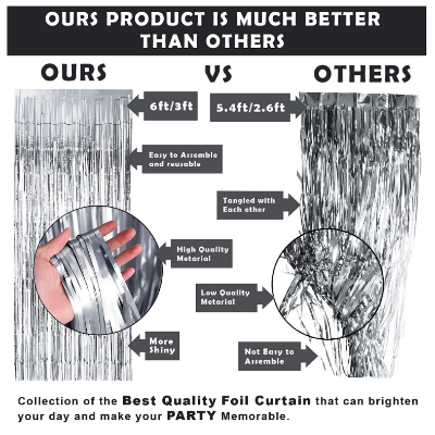 Birthday Decoration Set: Silver Backdrop Curtain, Pink Birthday Banner & Metallic Balloons in Pink, Purple & White – Party Package (32 Pcs)