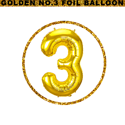 Celebratory Number Foil Balloon: Birthday, Anniversary, Events - Party Decor Essential -(Pack of 1 Pcs)