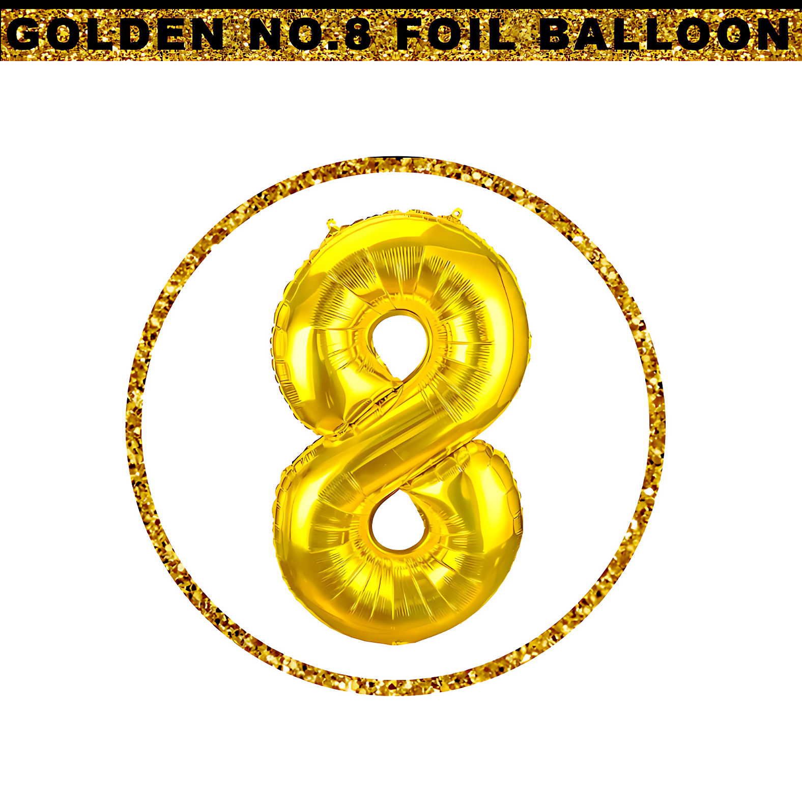 Celebratory Number Foil Balloon: Birthday, Anniversary, Events - Party Decor Essential -(Pack of 1 Pcs)