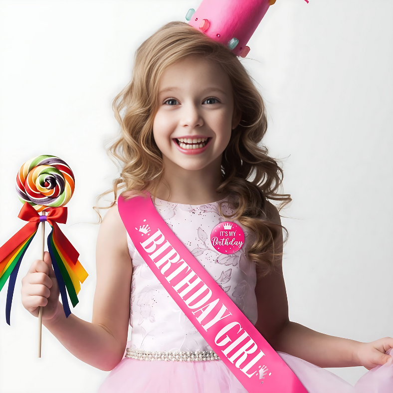 Charming Birthday Girl Sash for Women's Birthday Party- (Pack of 01 Pcs)
