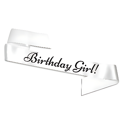Charming Birthday Girl Sash for Women's Birthday Party- (Pack of 01 Pcs)