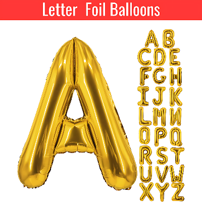 Letter Foil Balloon for Birthdays, Anniversaries & Party Decoration - (Pack of 1 Pcs)