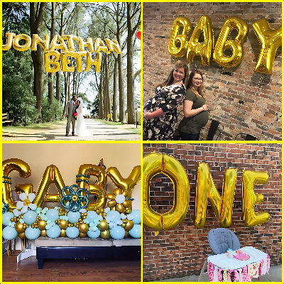 Letter Foil Balloon for Birthdays, Anniversaries & Party Decoration - (Pack of 1 Pcs)