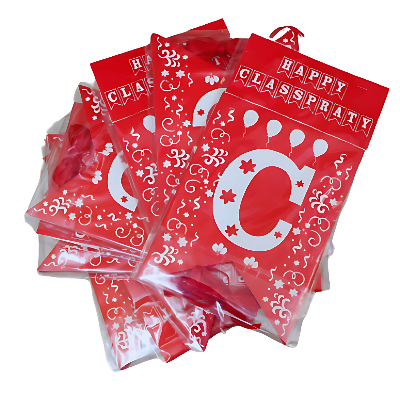 Enhance Your Classroom: Happy Class Party Paper Banner - Red Banner for Vibrant Class Decor - (Pack of 1 Pcs)