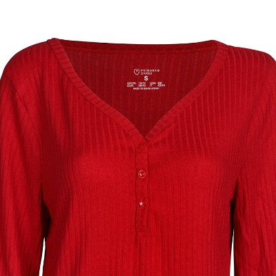 Picture of Winner Ladies Long Sleeve T-Shirt Red