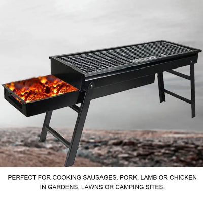Buy Portable BBQ Charcoal Barbecue Grill Machine Black( 24 Inch) at Best Price In Bangladesh