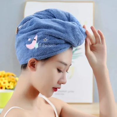 Buy 2023 New Fashion Women Magical Microfiber  Shower Cap for Women and Girls, Soft Cap for Dry Hair, Quick Vacation Turban. at Best Price In Bangladesh