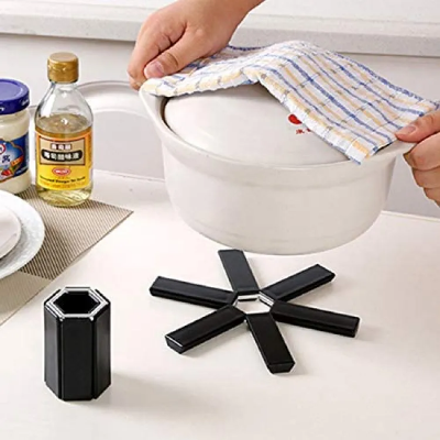 Buy Folding Heat Insulation Mat Pot Pad Non-slip Expandable Trivet Placemat For casserole heat insulation mat Kitchen Accessories at Best Price In Bangladesh