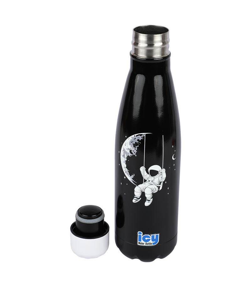 Buy Hot & Cold Stylish SS Cola Water Bottle 450 ML Cosmic Swing at Best Price In Bangladesh