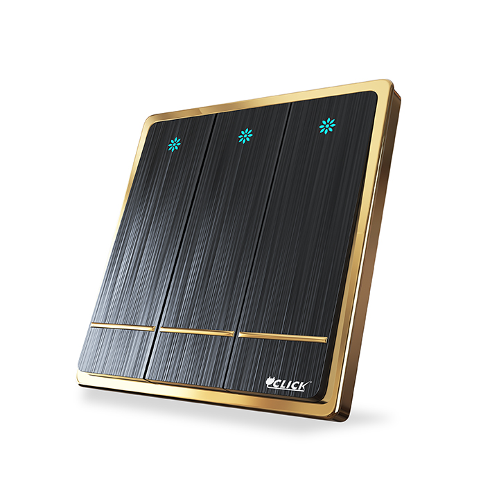 Buy CLICK HARMONY 3 GANG 1 WAY SWITCH, 16A Online at Best Price In Bangladesh