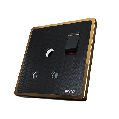 Buy CLICK HARMONY 3 PIN ROUND SOCKET WITH SWITCH, 15A Online at Best Price In Bangladesh