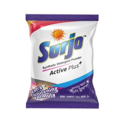 Buy Surjo White Detergent Powder 70gm - Laundry Powder for Bright White Clothes at Best Price In Bangladesh