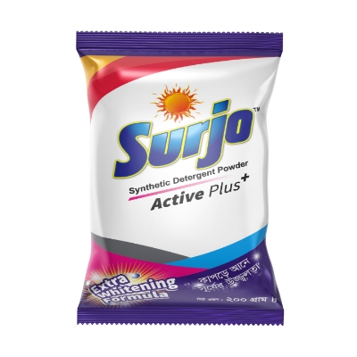 Buy Surjo White Detergent Powder 200gm - Detergent Powder for White Clothes & Stain Removal at Best Price In Bangladesh