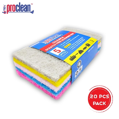 Picture of Proclean Scouring Pads Cleaning Scrub Sponge Non Scratch
 Scouring Pads Flexible Scouring Sponge Perfect For Kitchen Dishes Cleaning-Quick Dry Souring Pads 20 Pcs Pack_CS-0513