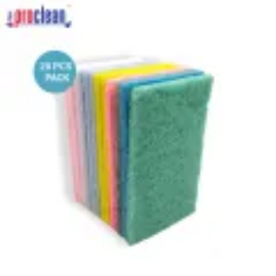 Picture of Proclean Scouring Pads Cleaning Scrub Sponge Non Scratch
 Scouring Pads Flexible Scouring Sponge Perfect For Kitchen Dishes Cleaning-Quick Dry Souring Pads 20 Pcs Pack_CS-0513