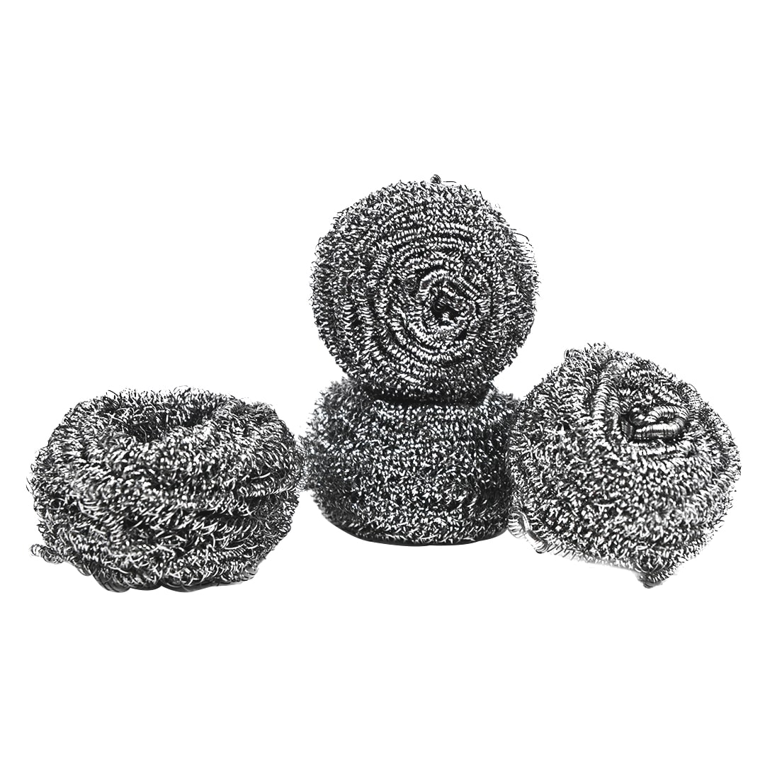 Picture of Stainless Steel Dish Scourers SS-0148-16 (16 Pack 20g) -
Scouring Pad, Pot Scrubber, Stainless Steel Scrubber,
 Steel Wool Scrubber, Metal Sponge