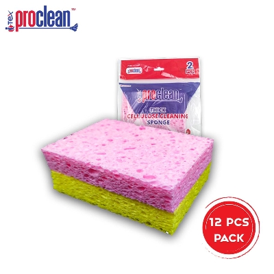 Picture of 12 Pieces Thick Cleaning Scrubbing Sponge, Kitchen Cellulose
 Dish Sponge for Removing Hard Dirt, Oil, Non-Scratch on
 Windows Non-Stick Pan_CS-0247-12