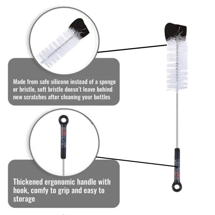 Picture of [111Tk Deal] Proclean Magic Bottle Cleaning Brushes for Long
 Narrow Neck Bottles, Water Bottles, Baby Bottles, Tumblers, 
Drinking Glasses, Strews_ BB-1039