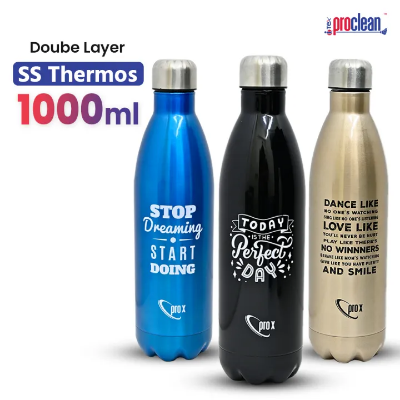 Picture of Proclean Stainless Steel Vacuum Insulated Cola Shape (1000ml) 
Thermos Sunshine Water Bottle_ WB-1671