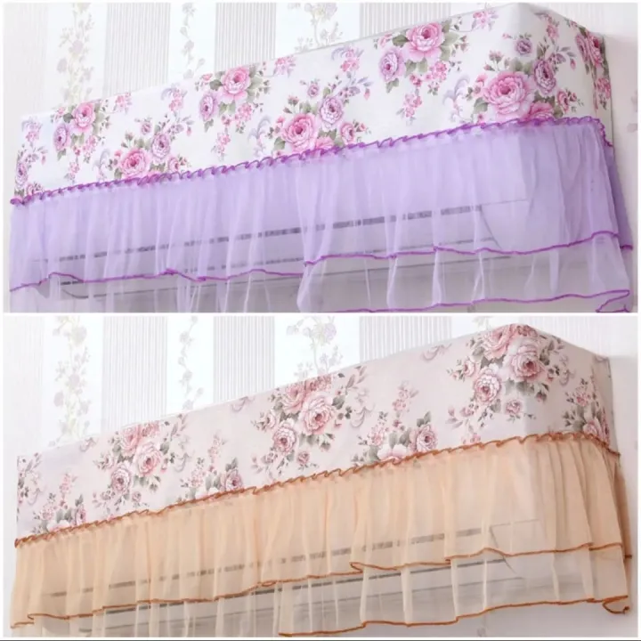 Picture of Dustproof AC Cover (1 ton )- AC Protector Dust Cover/ AC Cover Indoor
 - AC Cover / Air Conditioner AC Cover Dustproof Practical Beautiful Design & Colorful Protective Cover/ Air Conditioner Cover, Printing Air Dustproof Cover