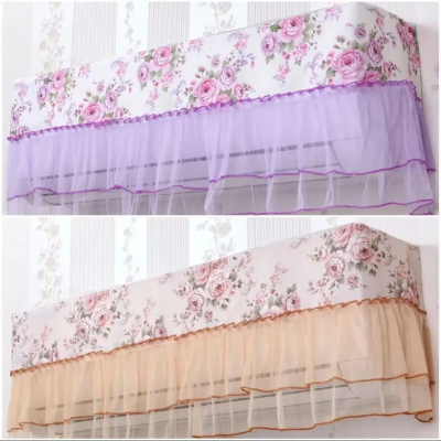 Picture of Dustproof AC Cover (1 ton )- AC Protector Dust Cover/ AC Cover Indoor
 - AC Cover / Air Conditioner AC Cover Dustproof Practical Beautiful Design & Colorful Protective Cover/ Air Conditioner Cover, Printing Air Dustproof Cover